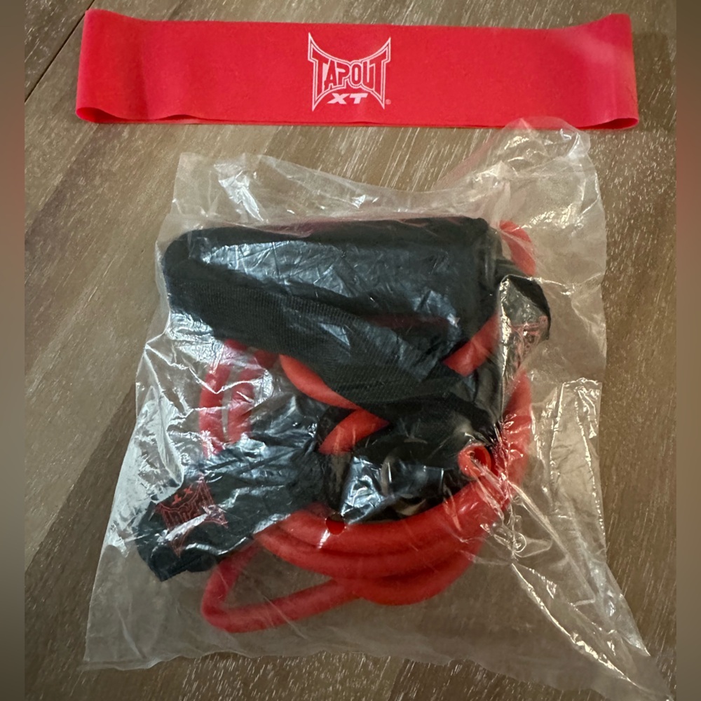 Tapout Resistance & Training Band Set – Black/Red – Home Workout/Fitness – New